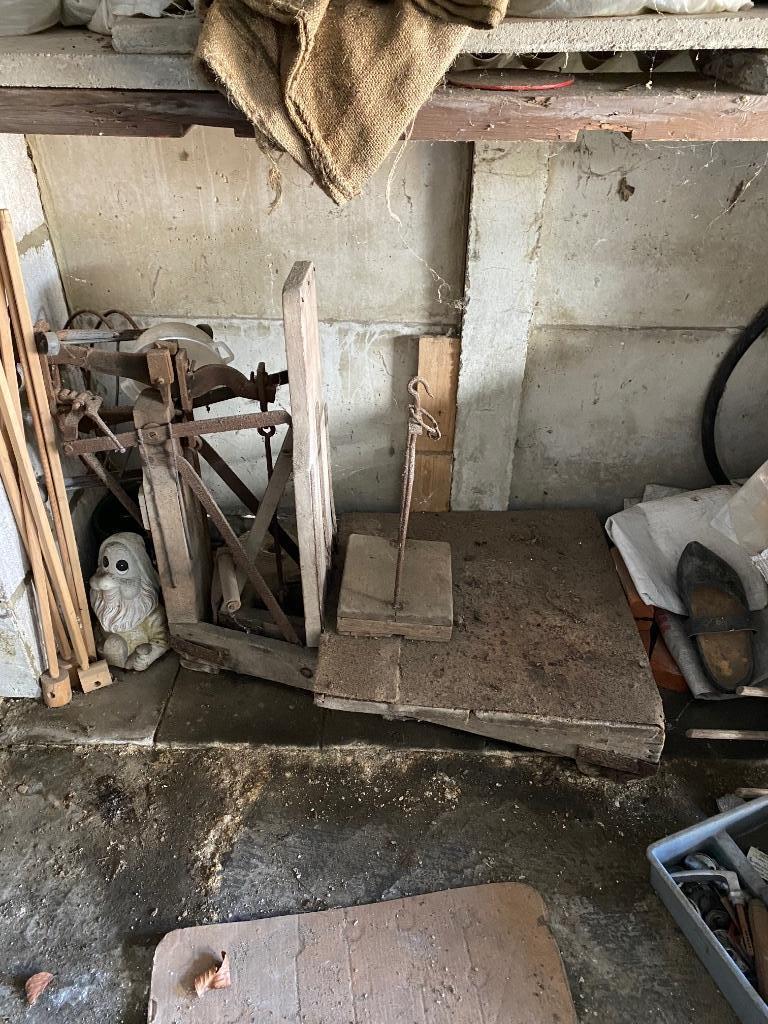 Oude weegschaal, Enlèvement, Utilisé, Autres types, 100 à 200 kg