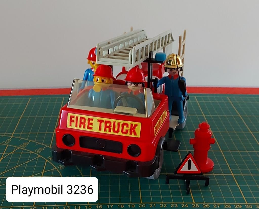 Lot vintage Playmobil brandweer (PLL02), Ophalen of Verzenden, Gebruikt