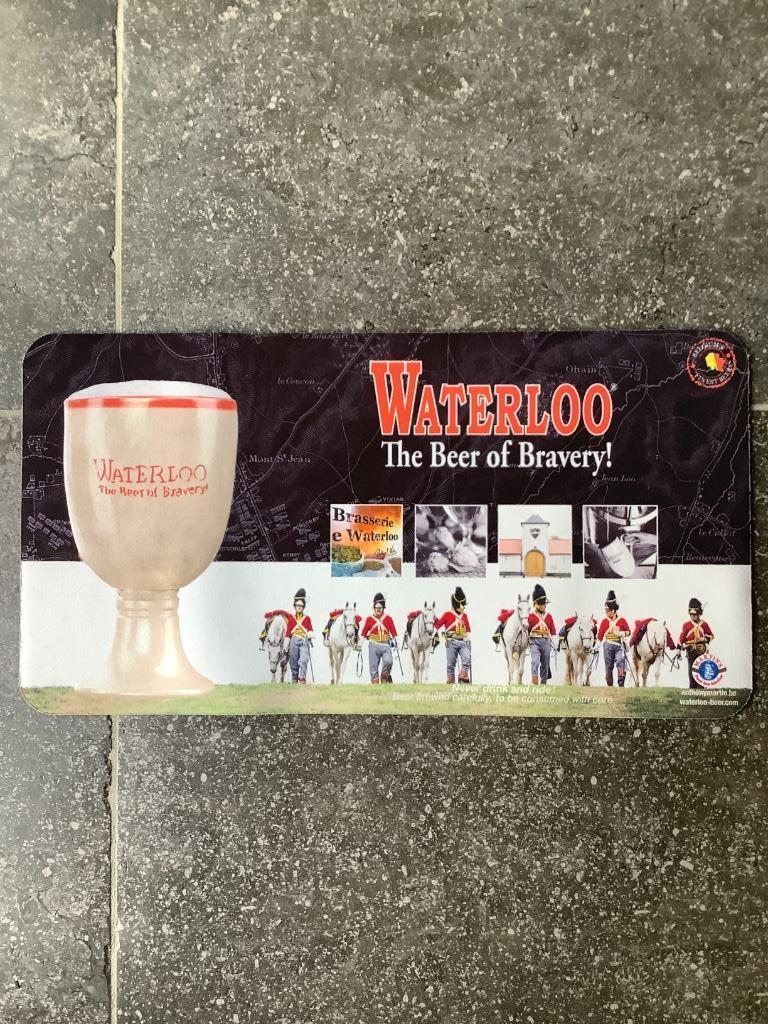 Waterloo bier toogmat, Verzamelen, Biermerken, Ophalen, Nieuw