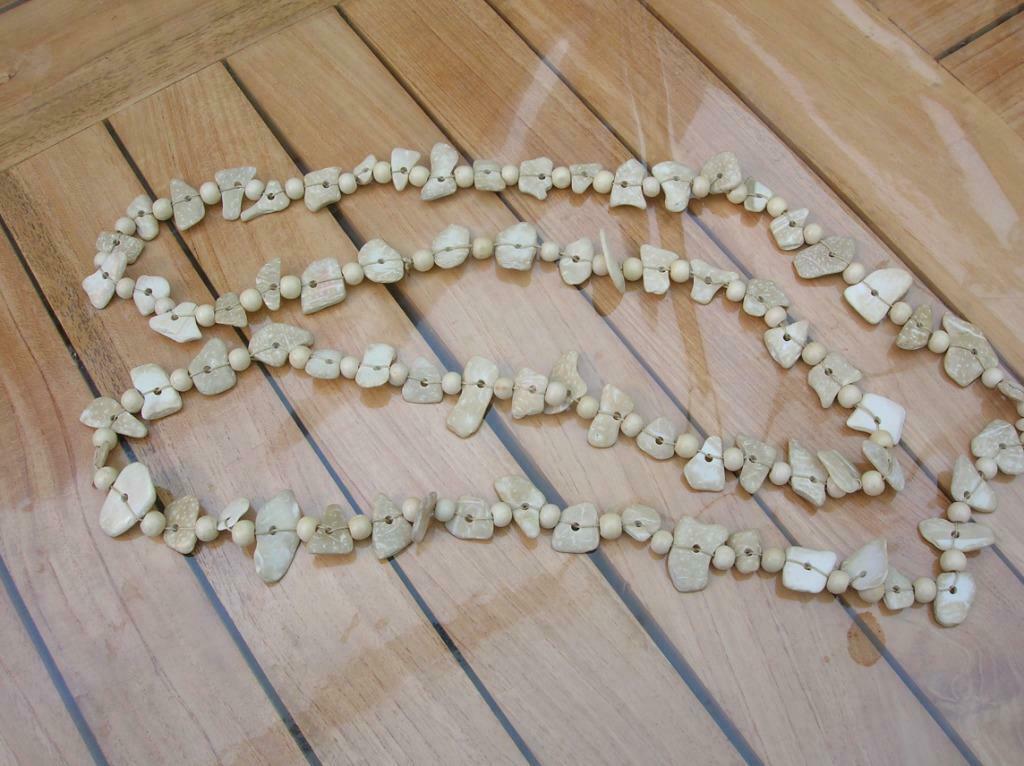Collier perles en plastique imitation bois - bijou fantaisie, Handtassen en Accessoires, Kettingen, Ophalen of Verzenden, Nieuw
