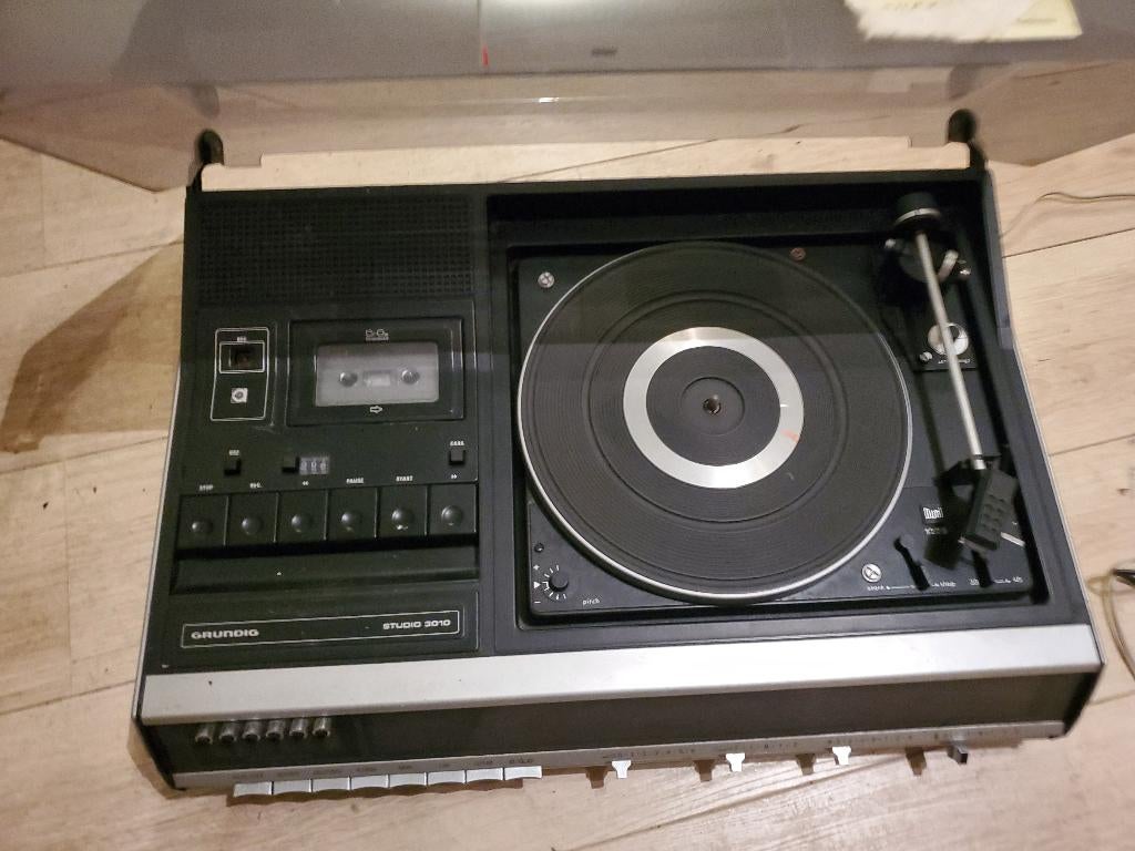 Platendraaier/casettespeler grundig vintage, Ophalen, Gebruikt