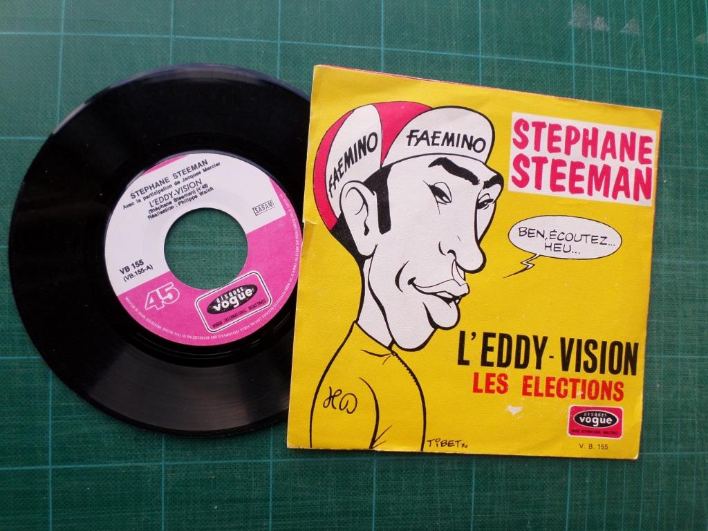 Stephane Steeman – l’Eddy-vision / les élections - 45T -1970, Enlèvement ou Envoi, Utilisé, Autres formats