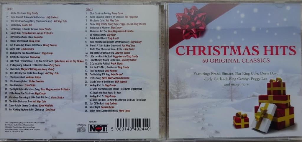 Christmas Hits. 50 Original Classics (2xCD), Ophalen of Verzenden, Zo goed als nieuw, Kerst