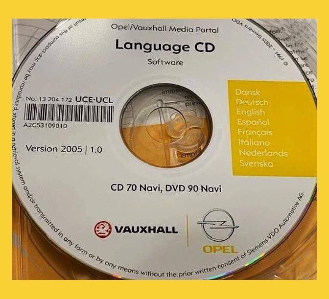 CD Navigation OPEL CD70 NAVI DVD90 NAVI, Envoi
