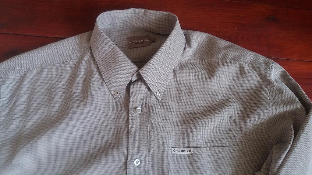 Chemise homme Chevignon, Enlèvement ou Envoi, Porté, Gris, Chevignon