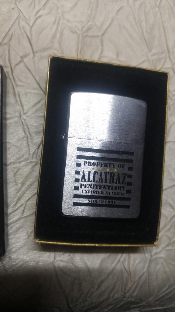 Vintage aansteker Zippo briquet Chrome Alcatraz J XI  78, Ophalen of Verzenden