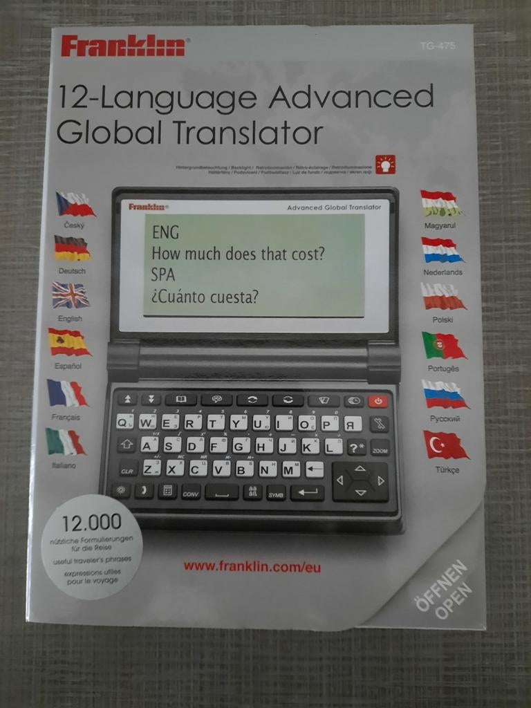 Traducteur mondial en 12 langues, Enlèvement ou Envoi