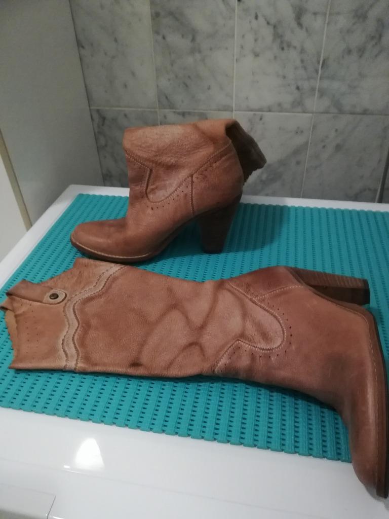 Laarzen, Ophalen, Hoge laarzen, Bruin, Gedragen