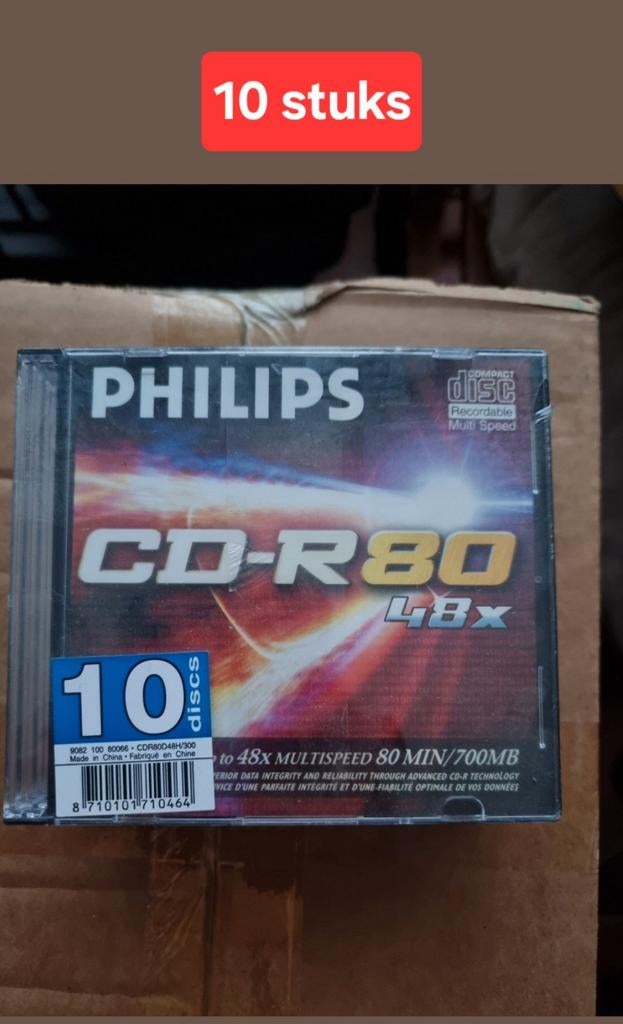 Pakket cd/dvd R(W) & opbergbox, Ophalen, Nieuw, Cd