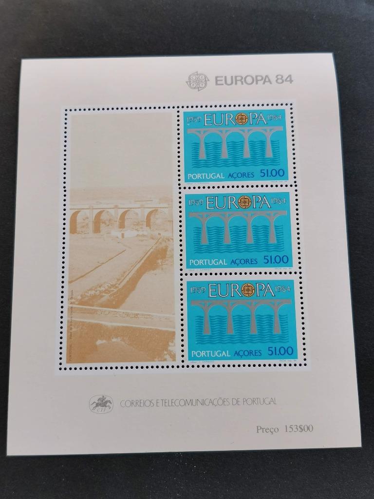 Açores 1984 - Europe CEPT - ponts - BLOC **, Enlèvement ou Envoi, Portugal, Non oblitéré