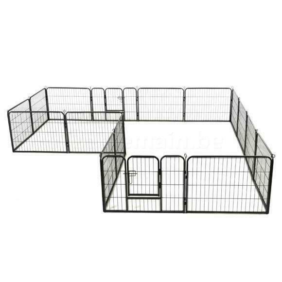 Enclos 16 panneaux 80x60 cm enclos chien parc chien NEUF, Animaux & Accessoires, Envoi, Neuf