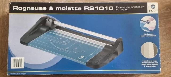 Rogneuse à molette RS1010 coupe précise pour papier max A4, Enlèvement, Neuf