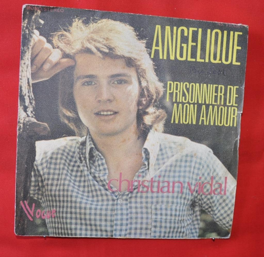 disque vintage 45 tours  christian vidal  (x20180), Ophalen of Verzenden, Gebruikt