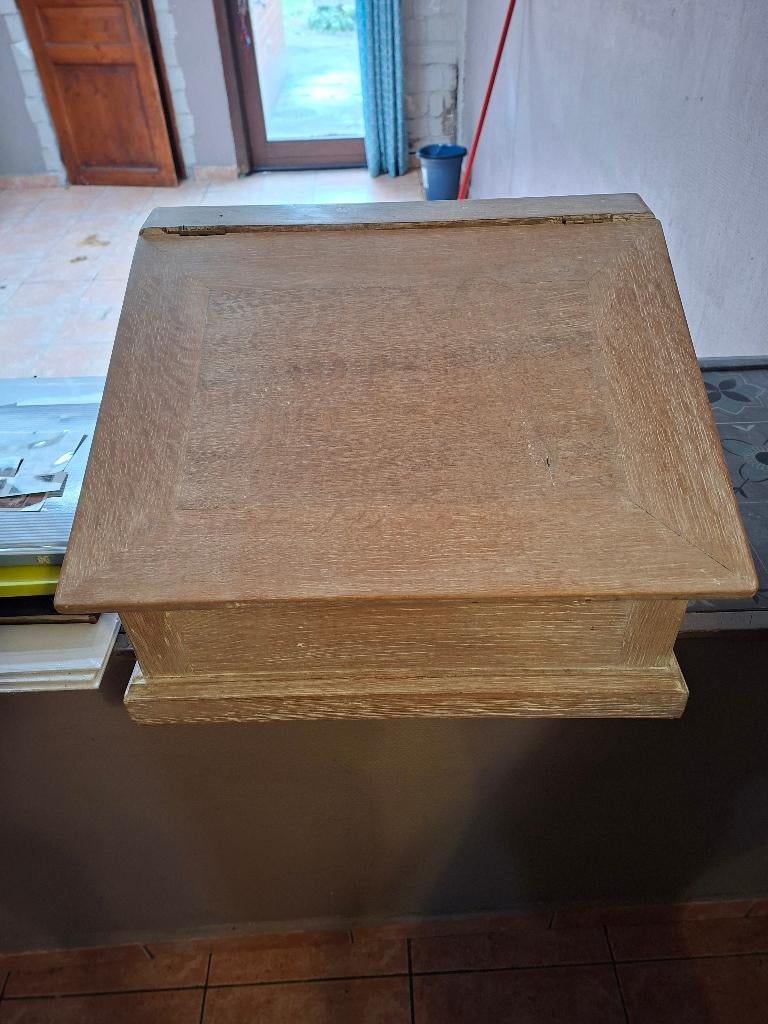 Petit coffre de table, Enlèvement, Comme neuf, Chêne