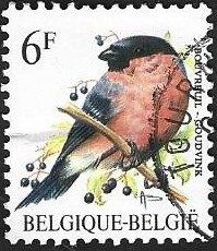 1 Postzegel België 1992 Vogels Goudvink, Frankeerzegel, Ophalen of Verzenden, Gestempeld, Gestempeld