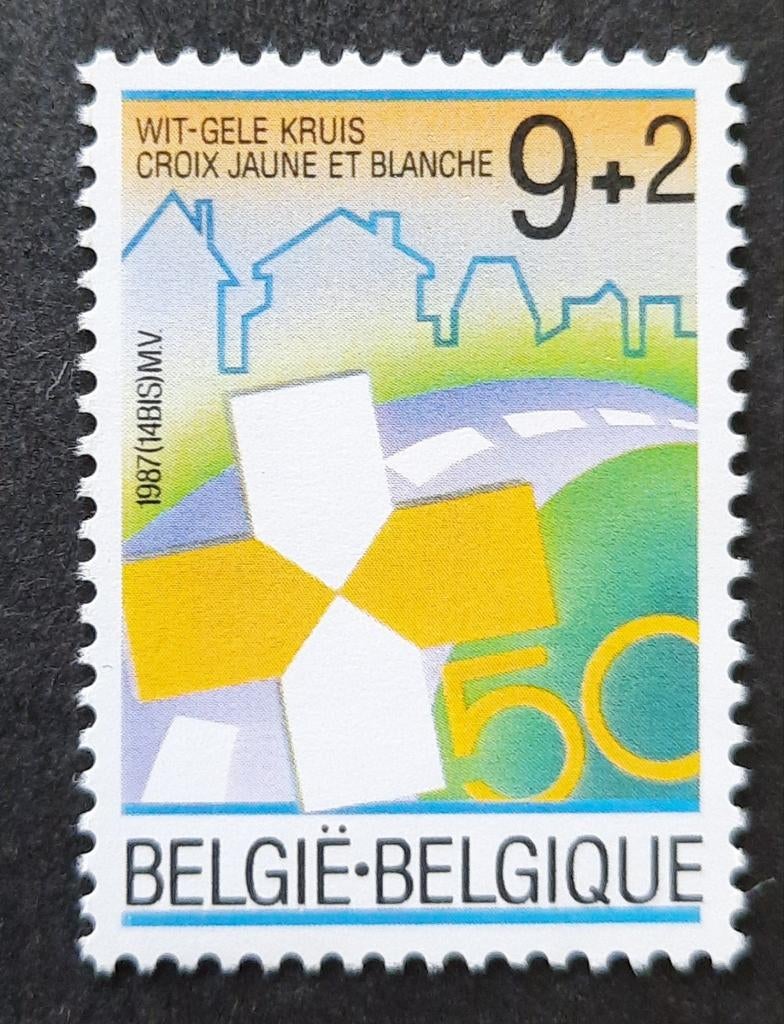België: OBP 2270 ** Wit-Gele Kruis 1987., Frankeerzegel, Ophalen of Verzenden, Zonder stempel, Postfris