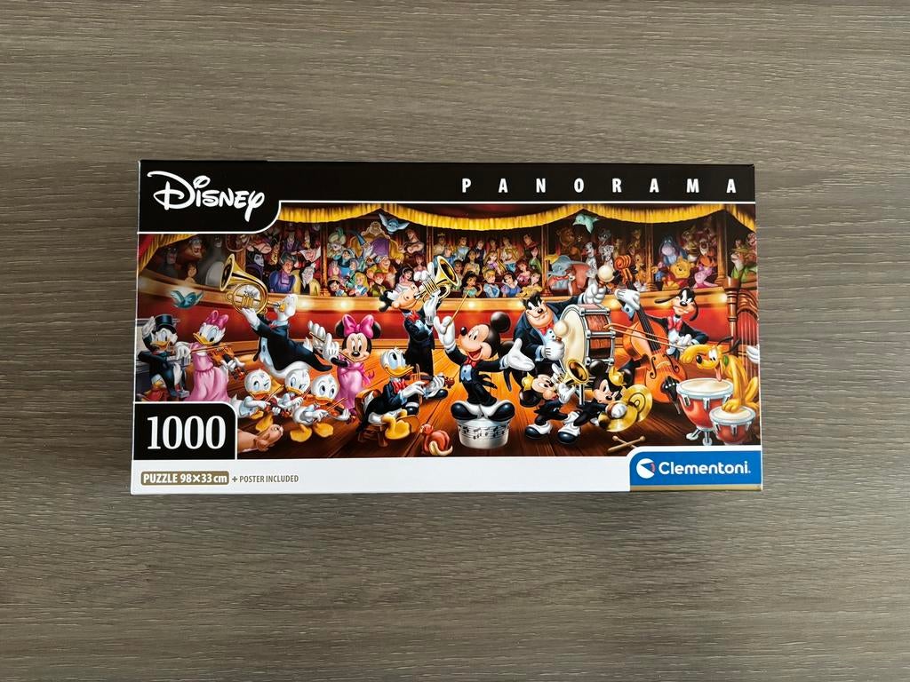 Puzzel Clementoni Disney Orchestra 1000 stukjes, Enlèvement ou Envoi, 500 à 1500 pièces, Comme neuf, Puzzle