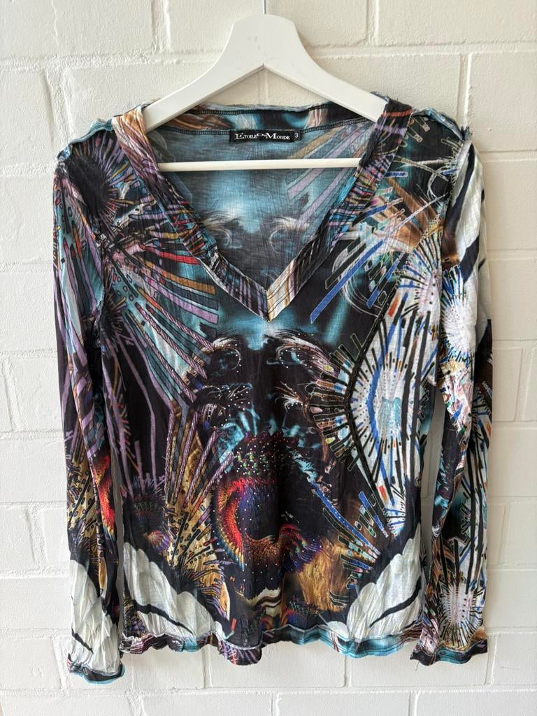 Blouse ETOILE DU MONDE, Kleding | Dames, Maat 38/40 (M), Overige kleuren, Ophalen of Verzenden, Zo goed als nieuw