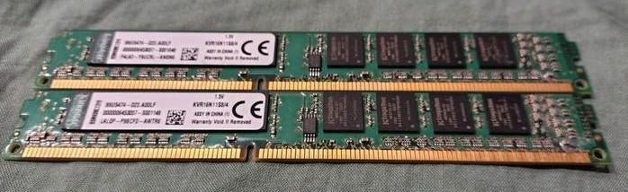 Kingston Occas Low Profile DDR3 1600 MHz 4 GB x 2 RAM-geheug, Computers en Software, RAM geheugen, DDR3, Ophalen of Verzenden