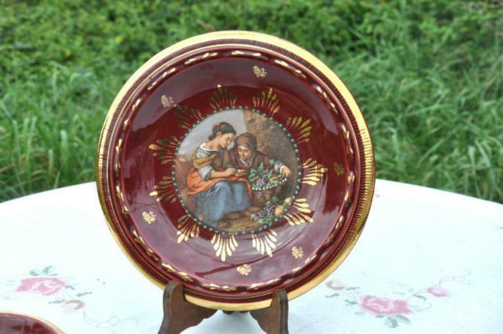 §  plat mural bequet couple  (2), Antiquités & Art, Enlèvement ou Envoi