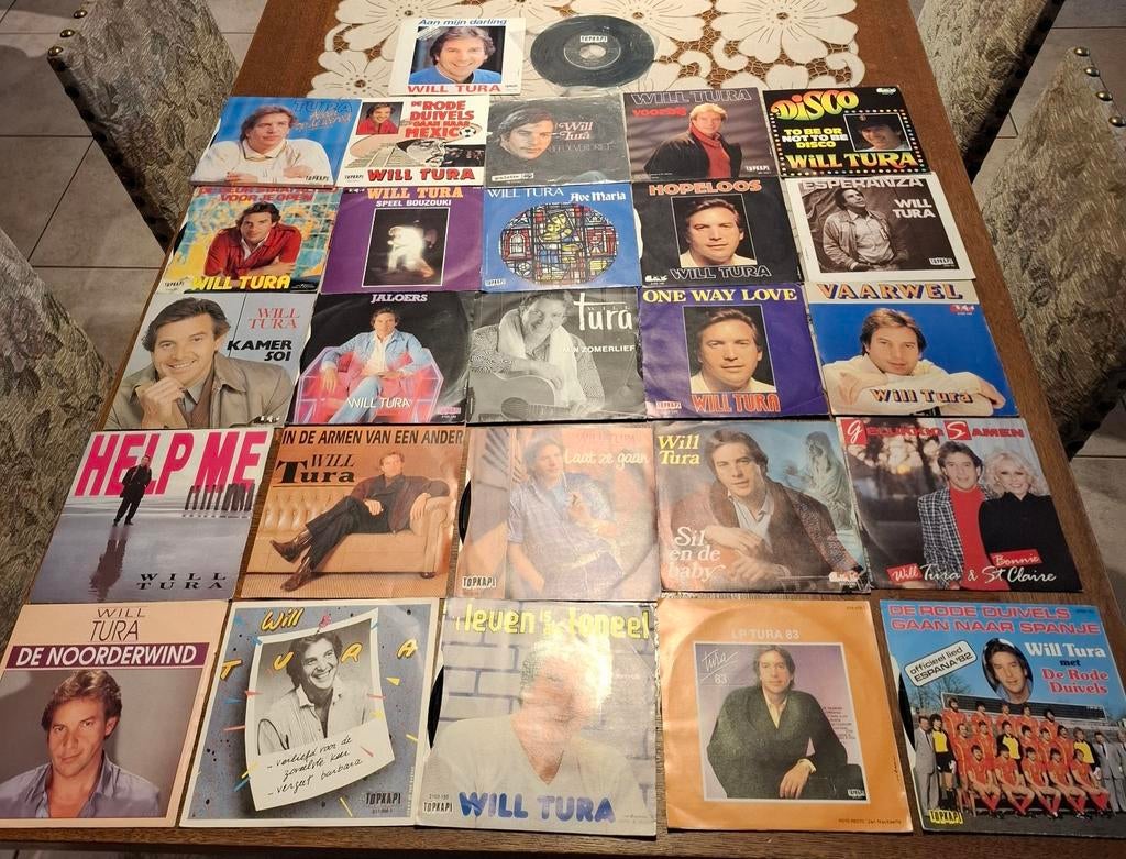 Will Tura verzameling 27 singles vinyl, Cd's en Dvd's, Vinyl | Verzamelalbums, Ophalen of Verzenden, Zo goed als nieuw