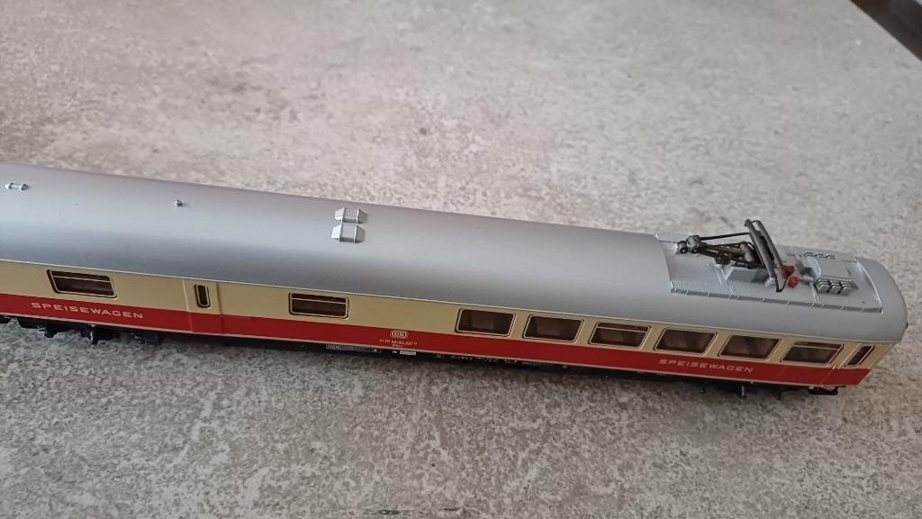 (3C) Wagon-restaurant avec caténaire., Hobby & Loisirs créatifs, Trains miniatures | HO, Comme neuf, Wagon, Märklin, Enlèvement