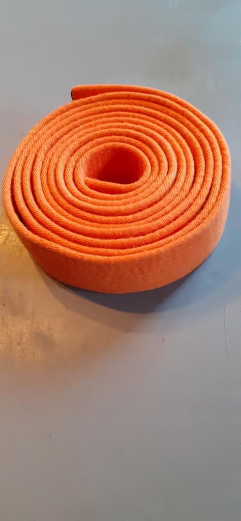 Ceinture arts martiaux orange 280 cm, Sports & Fitness, Enlèvement ou Envoi, Utilisé
