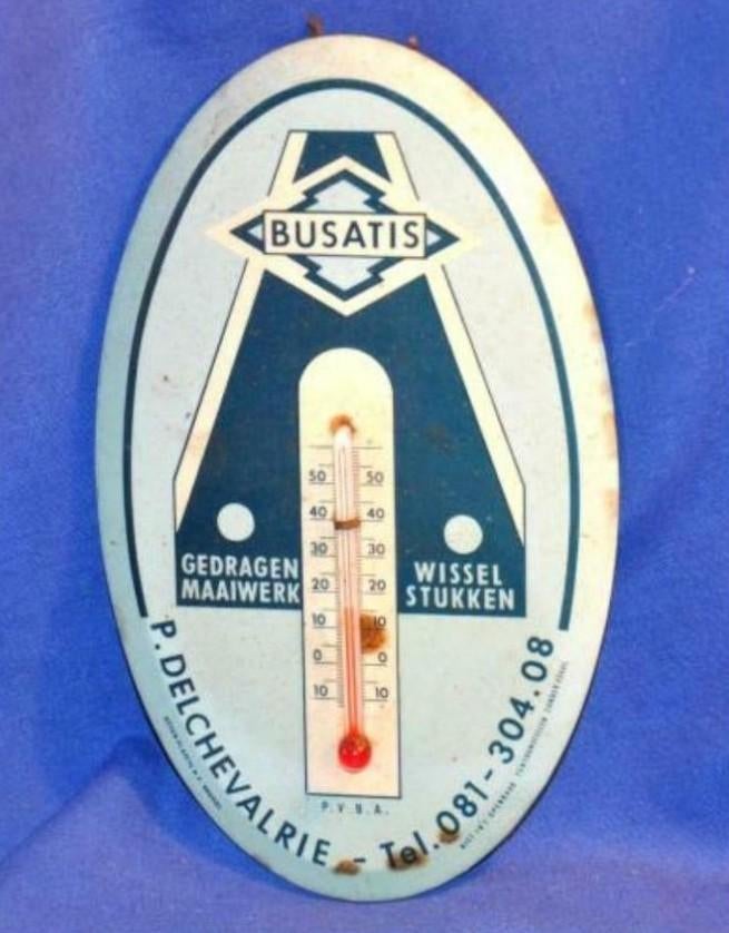 § glacoide thermomètre publicitaire busatis, Enlèvement ou Envoi, Utilisé, Panneau publicitaire