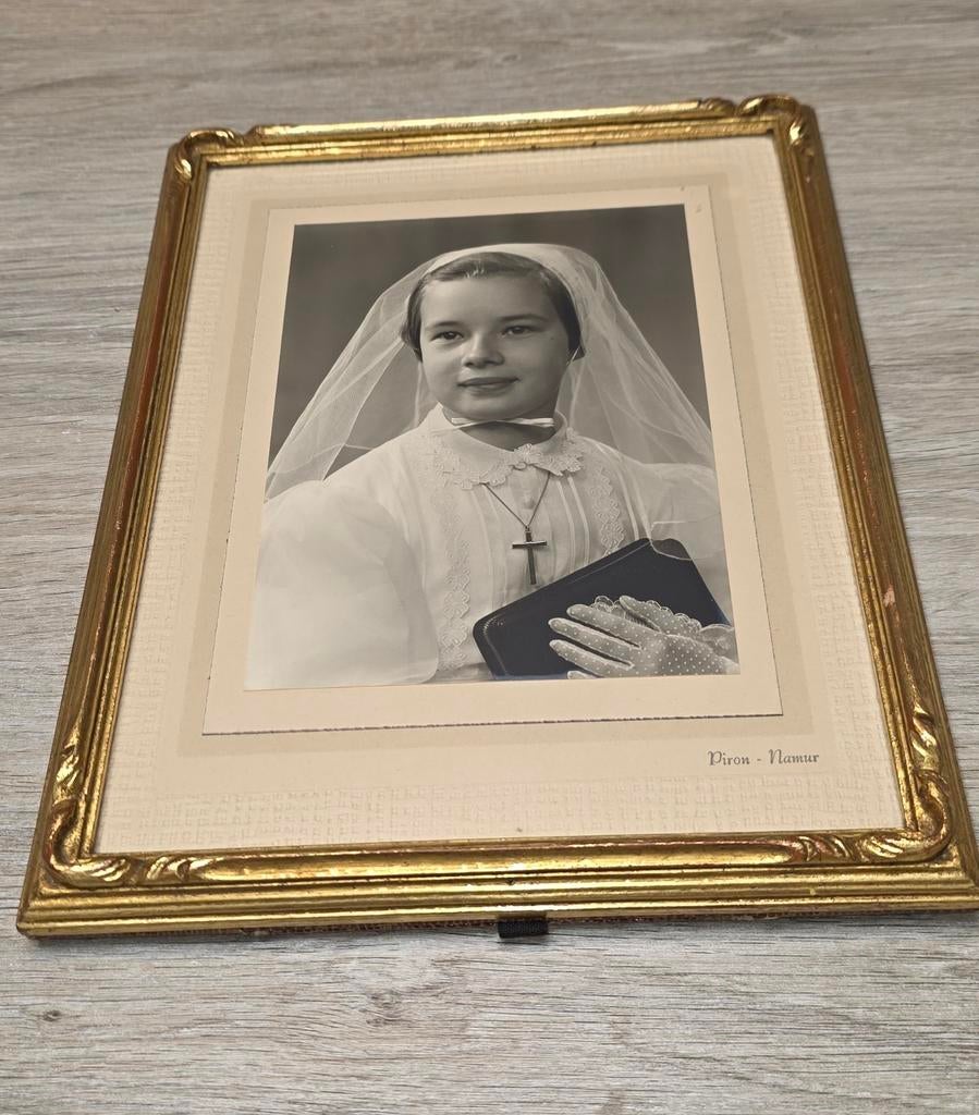 Vintage fotolijsten collectie met antieke foto, Antiek en Kunst, Ophalen