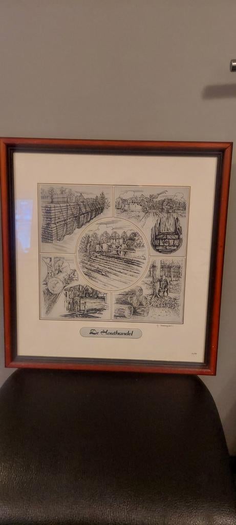 Glasgravure G.Swaenepoel, Antiek en Kunst, Kunst | Tekeningen en Fotografie, Ophalen