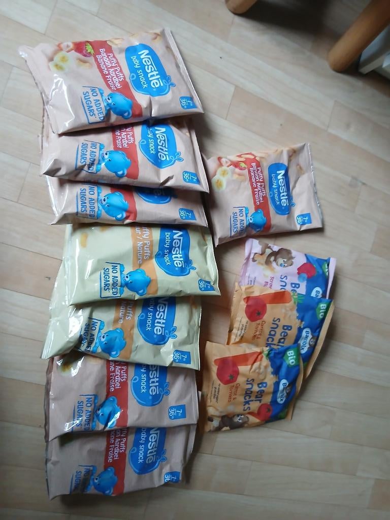 Nestle baby snacks puffs bambix beertjes, Ophalen of Verzenden