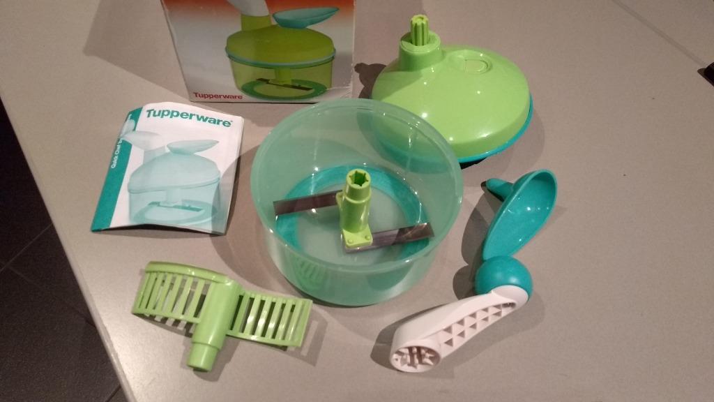 Tupperware Quick Chef I  met twee messen Ex demo, Enlèvement ou Envoi, Comme neuf, Vert