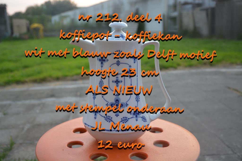 212. cafetière partie 4, COMME NEUF, Collections, Enlèvement, Comme neuf, Autres matériaux, Autres types