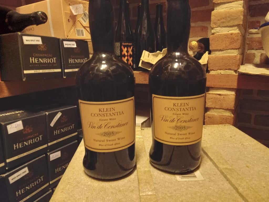 Grote versterkte wijn KLEIN CONSTANTIA 2005, 2 flessen, Verzamelen, Wijnen, Ophalen, Afrika, Nieuw, Witte wijn