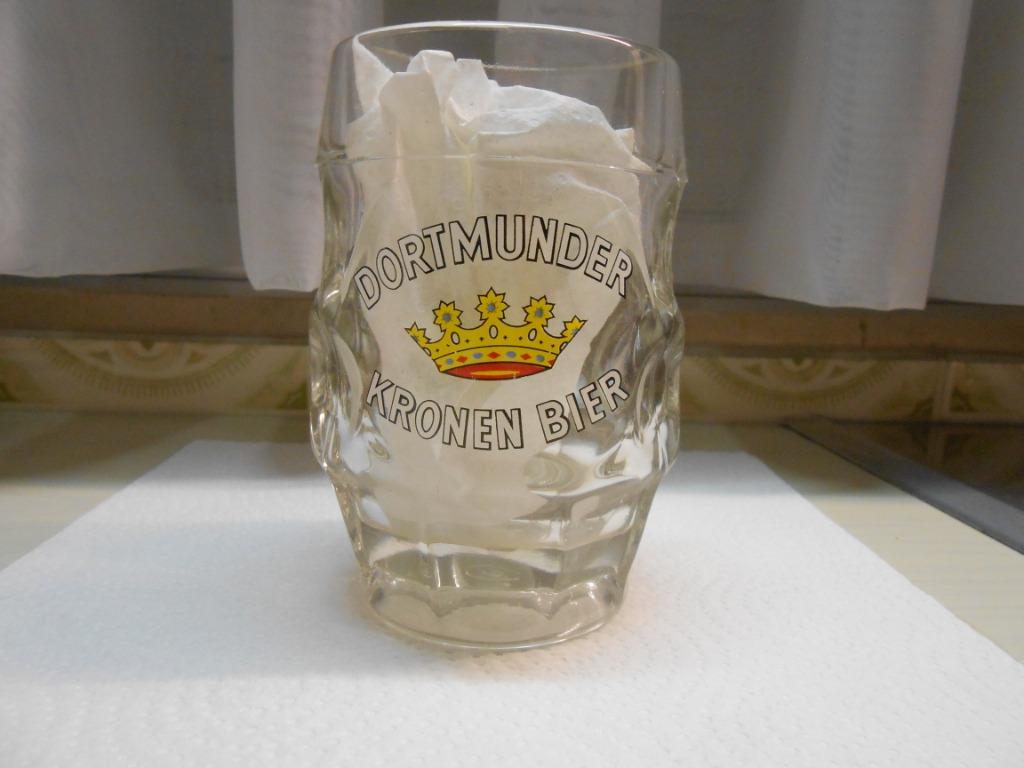 BIERGLAS DORTMUNDER KRONEN BIER, Verzamelen, Biermerken, Ophalen