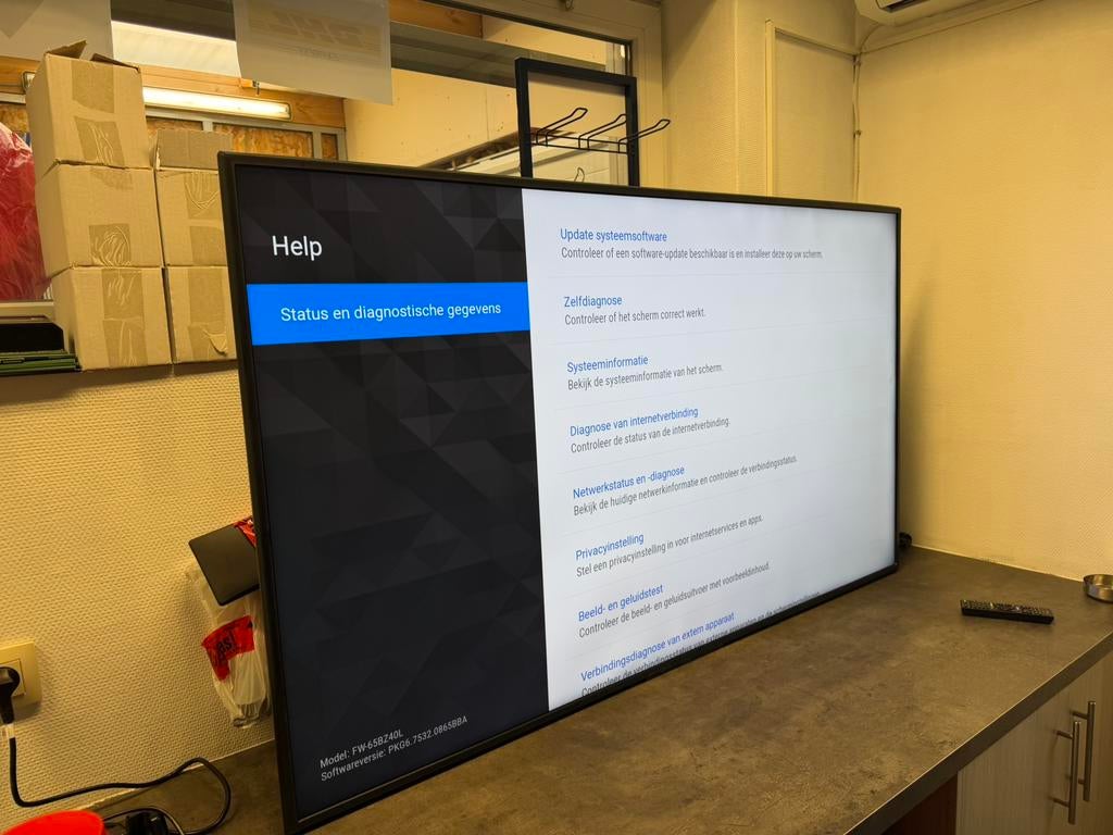 Sony FW-65BZ40L 65” 4K Professioneel Display (2024), Ophalen, LED, 120 Hz, Zo goed als nieuw