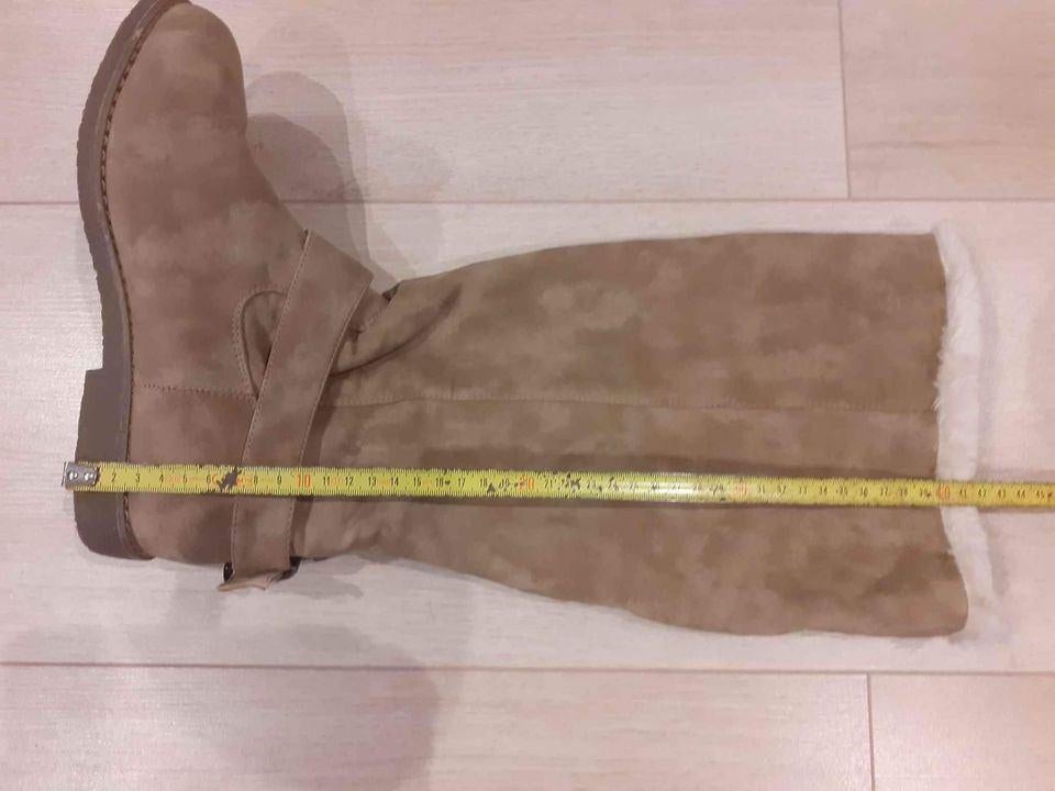 Laarzen mt 40, Ophalen, Hoge laarzen, Beige, Zo goed als nieuw