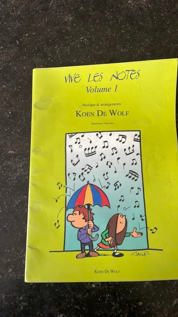 Vive les Notes (Volume 1), Ophalen of Verzenden, Gelezen, Instrument, Koen De Wolf