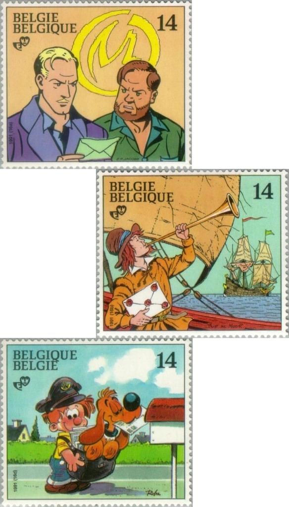 3 x stripfiguren op postzegels, Ophalen, Zo goed als nieuw