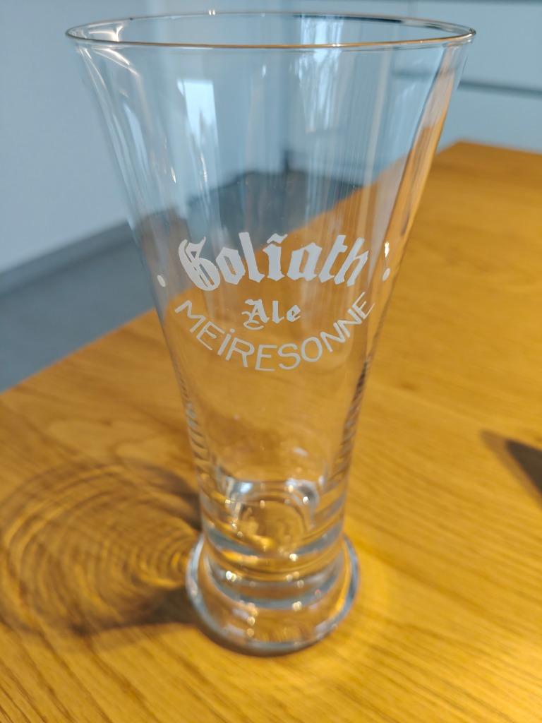 Goliath Ale Meiresonne, Verzamelen, Biermerken, Ophalen of Verzenden, Zo goed als nieuw, Glas of Glazen, Overige merken