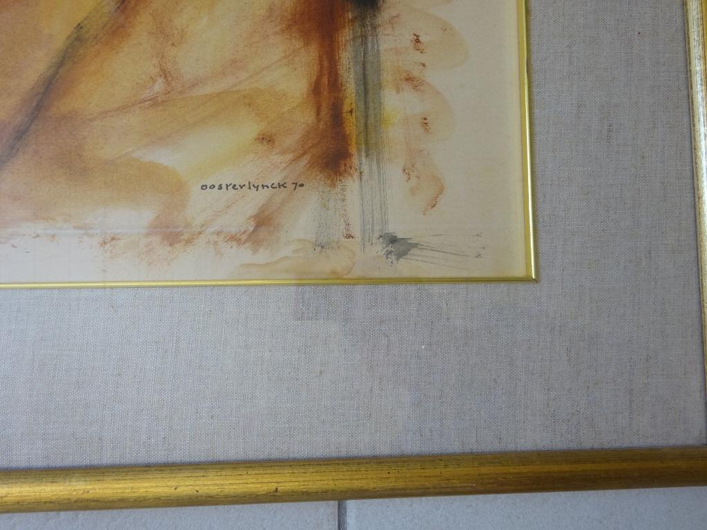 Jean Oosterlynck, Staand Naakt, 1970, Aquarel, 80x60 cm, Enlèvement