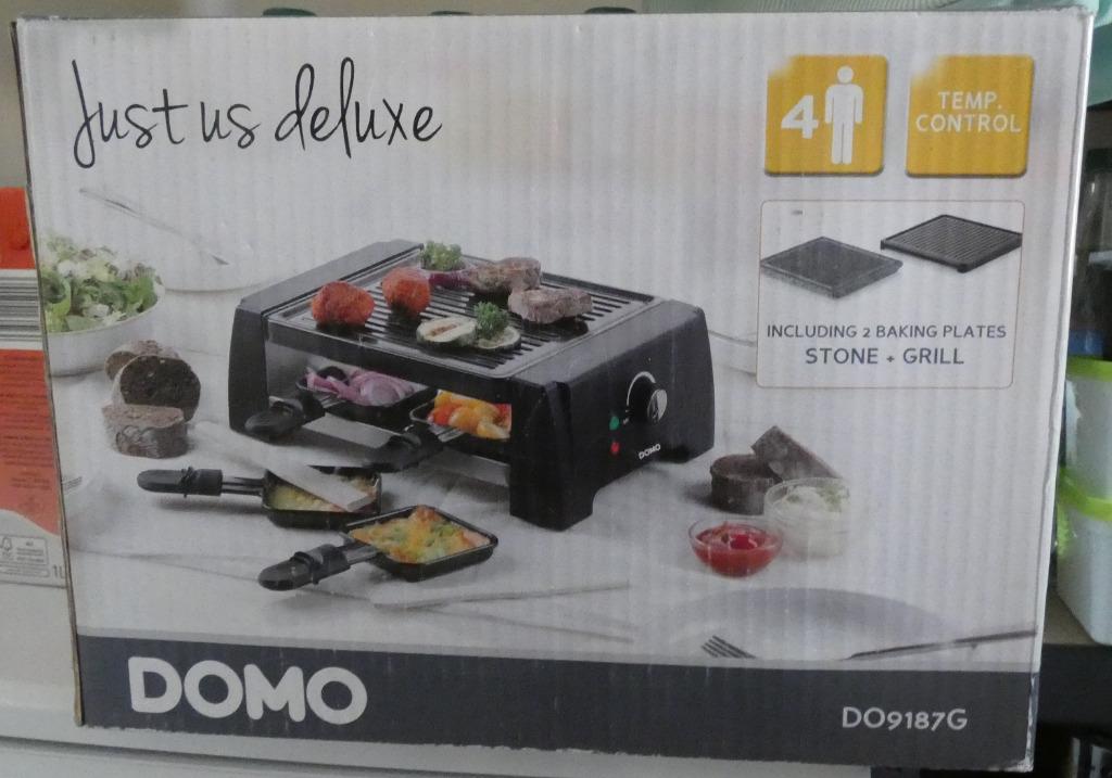 Domo Stone gril Domo Steen grille, Elektronische apparatuur, Ophalen of Verzenden, Zo goed als nieuw, 4 t/m 7 personen