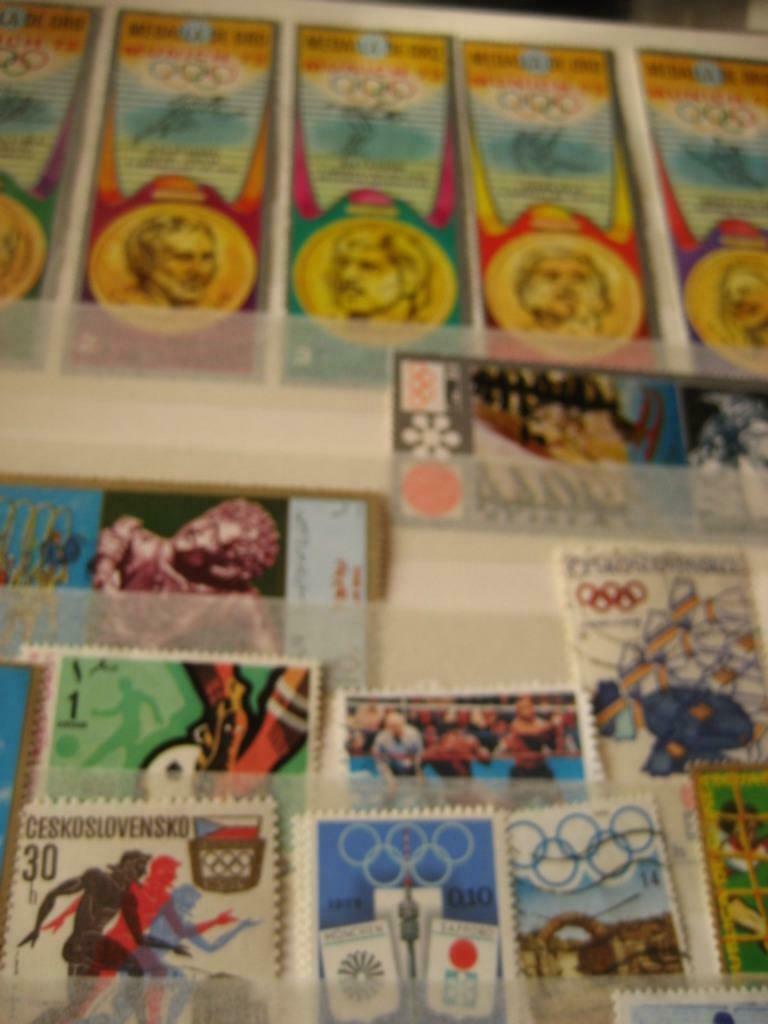 postzegels Olympische spelen, Postzegels en Munten, Ophalen of Verzenden, Gestempeld, Olympische Spelen