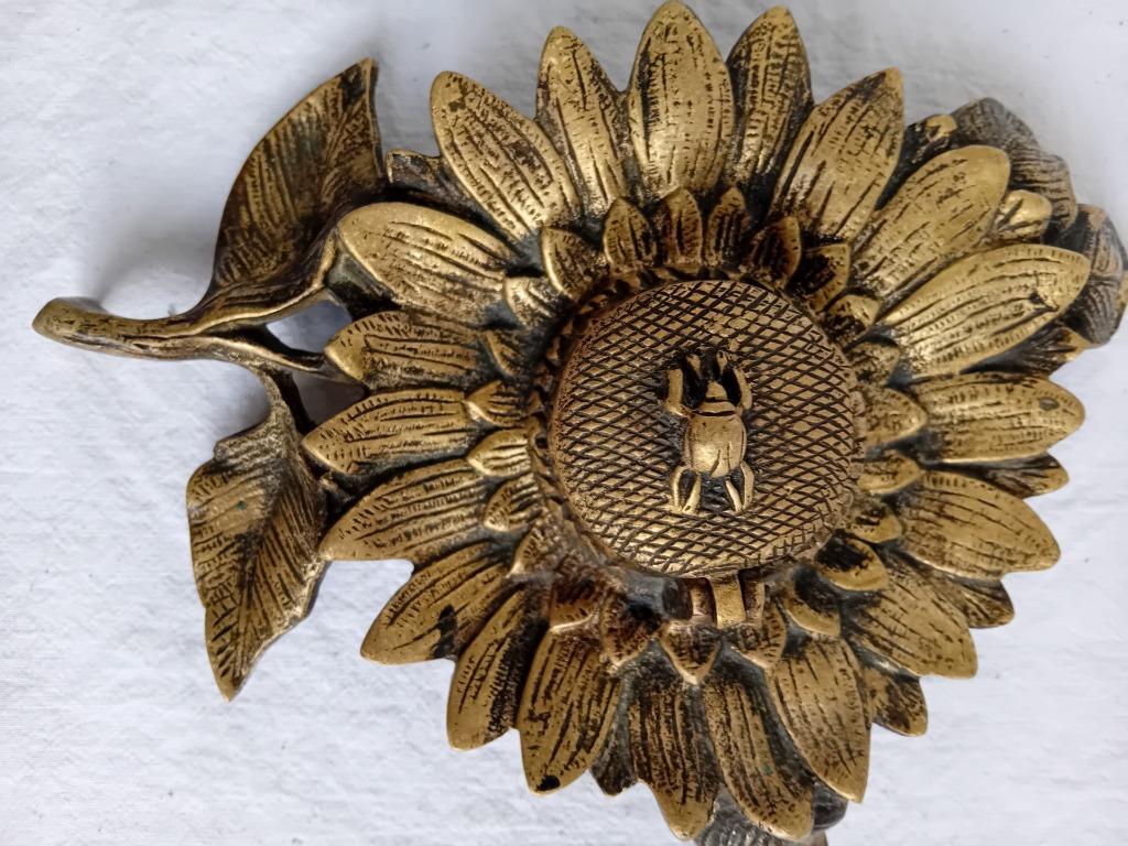 Encrier surmonté d'une coccinelle circa 1900, Antiquités & Art, Antiquités | Bronze & Cuivre, Enlèvement ou Envoi, Cuivre