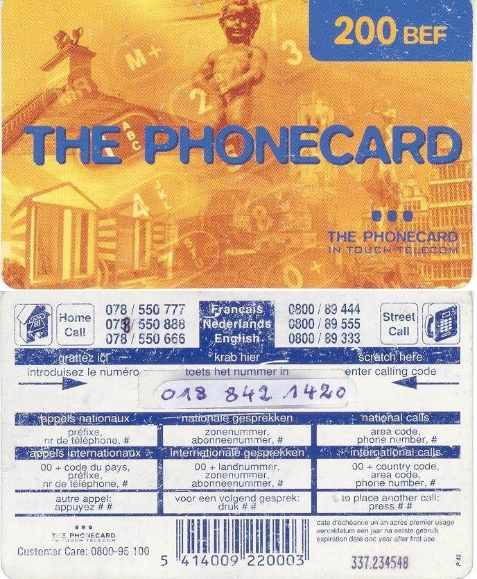 Telefoonkaart  "The Phonecard", Ophalen of Verzenden