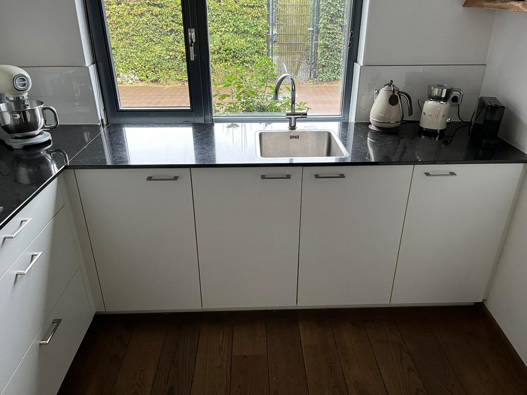 Complete Nette Hoekkeuken + Apparatuur + GEDEMONTEERD, Huis en Inrichting, Ophalen of Verzenden, Zo goed als nieuw, Hoekkeuken