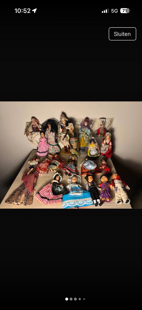 Klederdracht popjes, Collections, Poupées, Poupée, Enlèvement