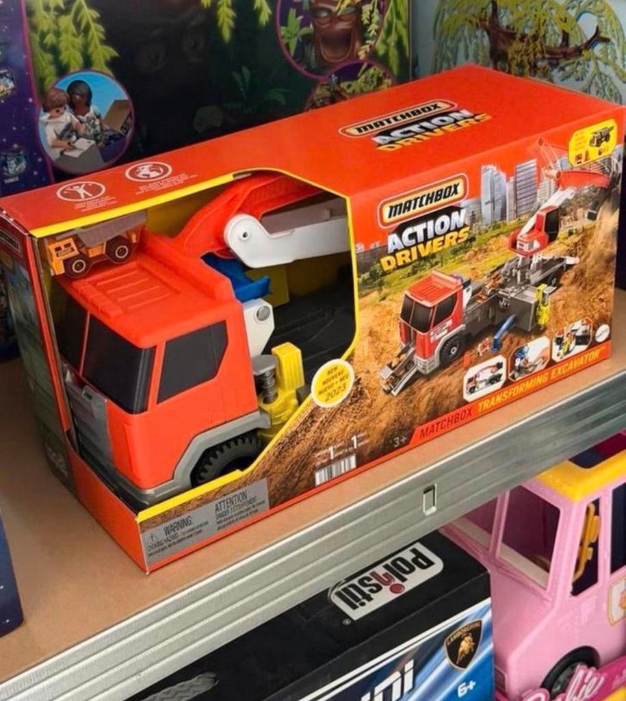 Matchbox Action Drivers Transforming Excavator Speelgoed SET, Kinderen en Baby's, Ophalen of Verzenden, Nieuw