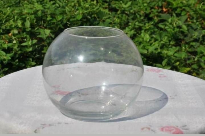 § aquarium boule en verre (2), Enlèvement ou Envoi, Comme neuf, Aquarium vide