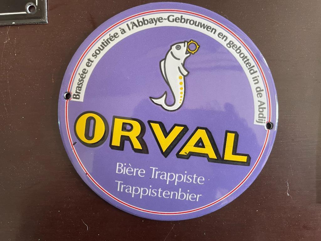 Plaque émaillée Orval, Enlèvement ou Envoi, Neuf, Panneau, Plaque ou Plaquette publicitaire, Autres marques